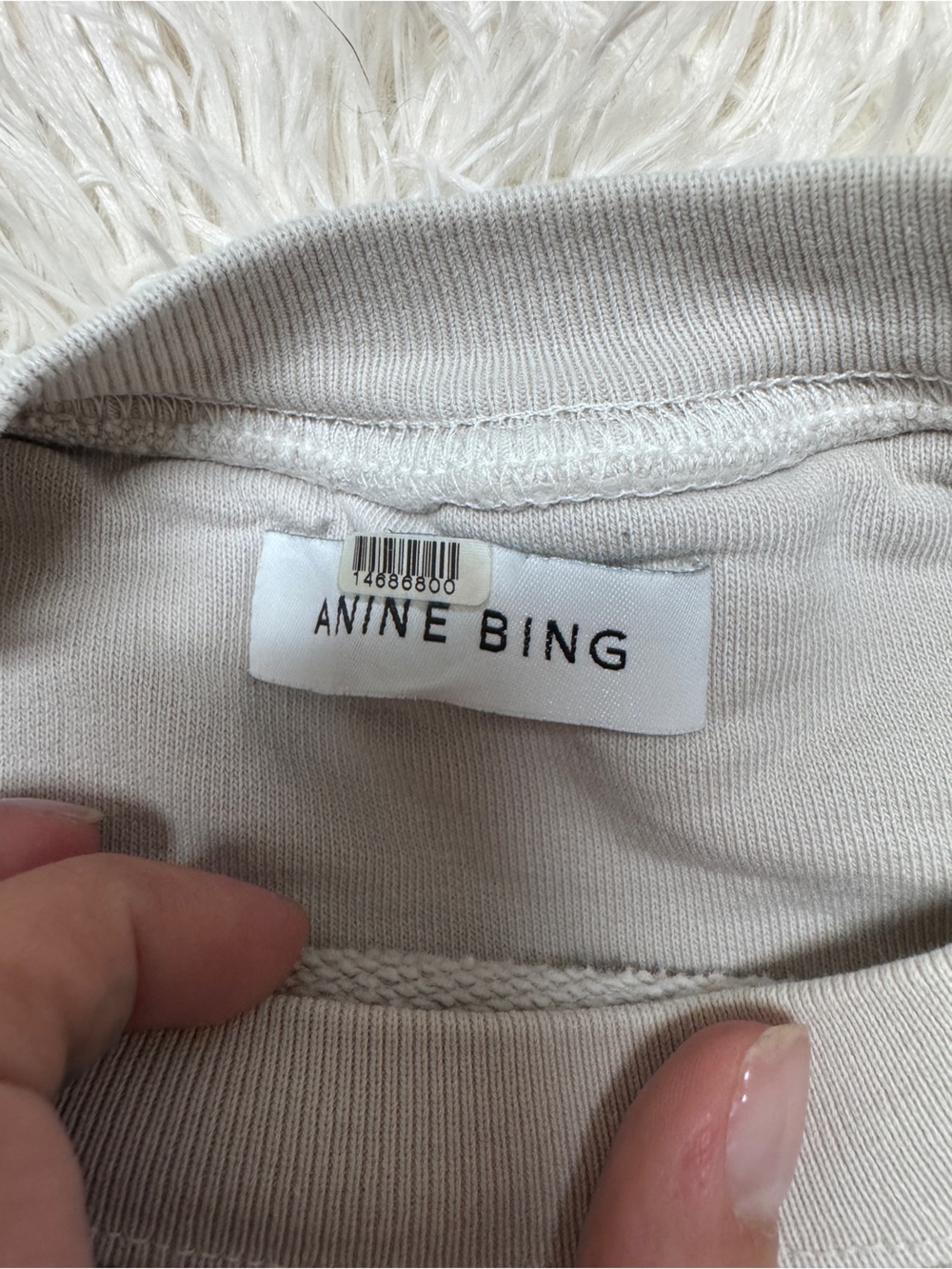 Anime Bing Cotton Tiger Pullover Sweatshirt – Women’s Large, Cream - Picture 5 of 7